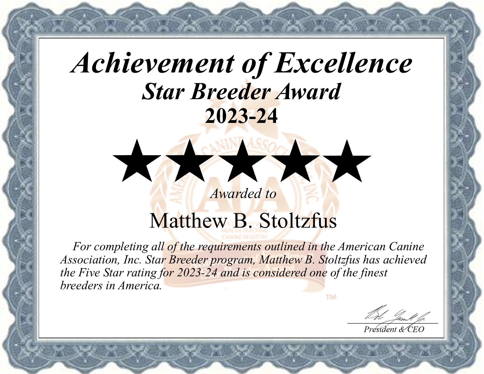 Matthew, Stoltzfus, dog, breeder, star, certificate, Matthew-Stoltzfus, Gap, PA, Pennsylvania, puppy, dog, kennels, mill, puppymill, usda, 5-star, aca, ica, registered, bernadoodle